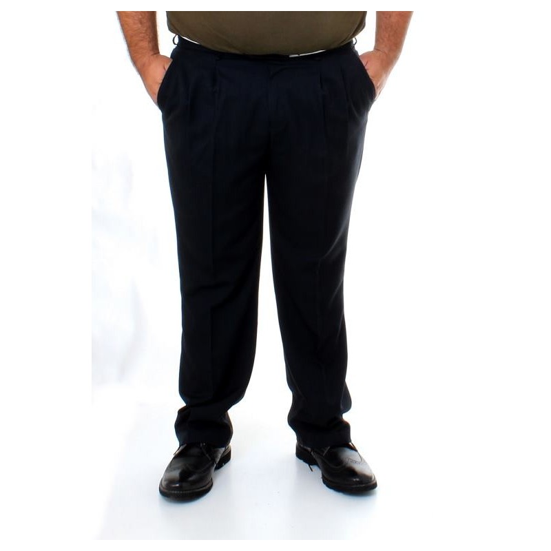 Pantalon casimir de vestir con pinzas 54 para hombre Kotting