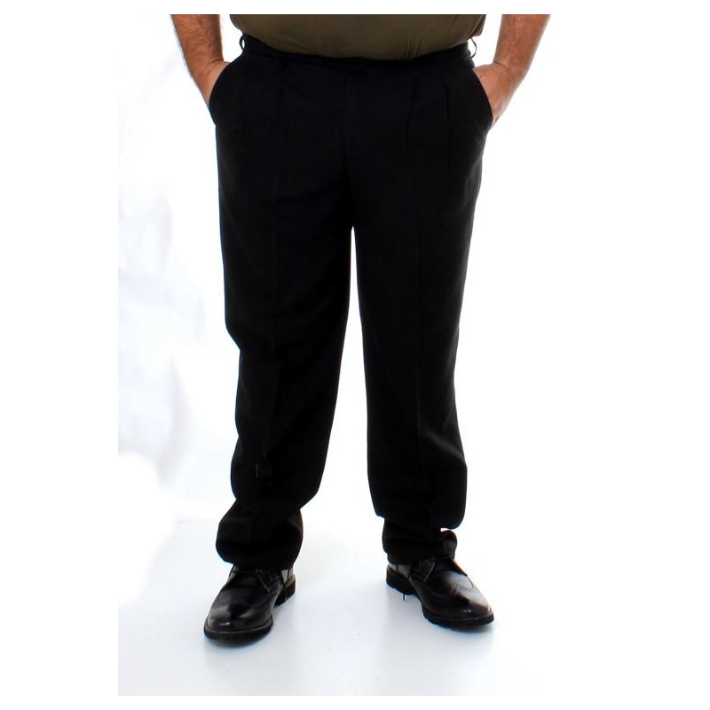 Pantalon casimir de vestir con pinzas 54 para hombre Kotting | ExtraGrandes