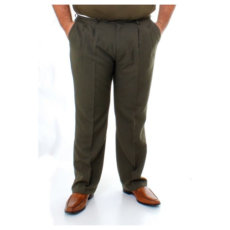 Pantalon de casimir con pinzas 56 para hombre Kotting