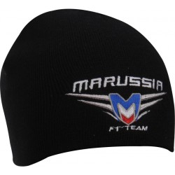 Marussia - Gorro tejido negro equipo F1 talla unica