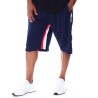 Reset - Shorts deportivos azul/blanco/rojo 3XL