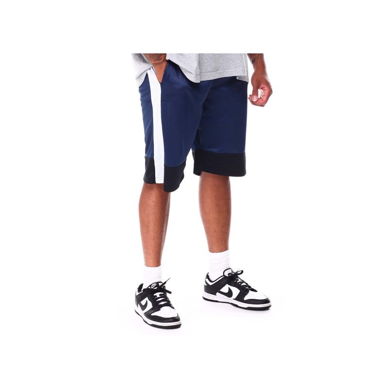 Starting 5 - Shorts deportivos malla azul/blanco 4XL