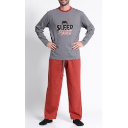 Kotting - Pijama Jersey estampado cuello redondo 4XL
