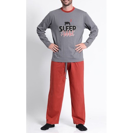 Kotting - Pijama Jersey estampado cuello redondo 4XL
